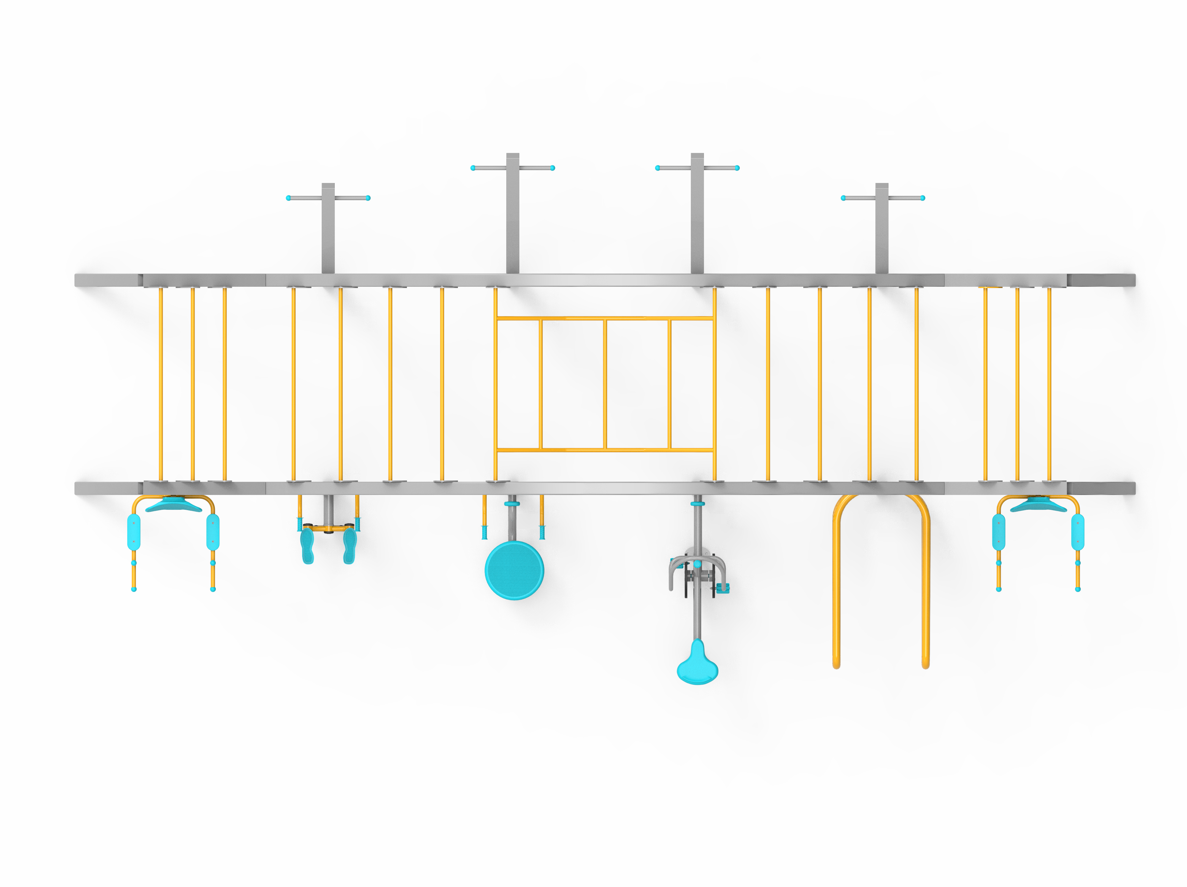 Fitness Station Aleti E-FS-500 | Dış Mekan Spor Aletleri | Erse Kent Mobilyaları